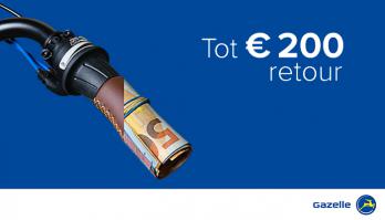 Tot €200 cashback bij Gazelle en maak kans om je aankoopbedrag terug te winnen!